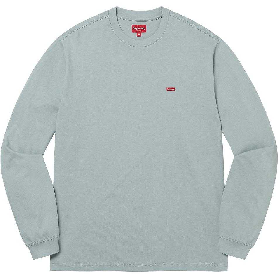 Suéteres Supreme Small Box L/S Tee Turquesa | Supreme 284SO